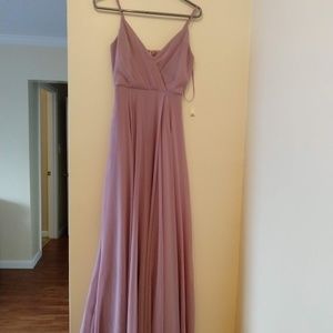 Lulus Surplice Chiffon Gown